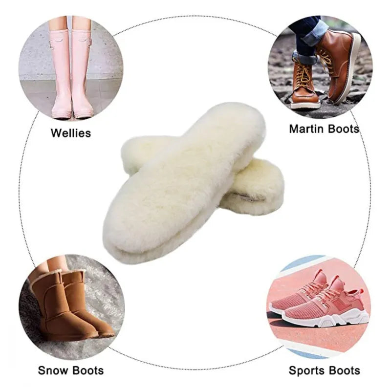 Feet in the clouds™ - Warm Fur Wool Insoles