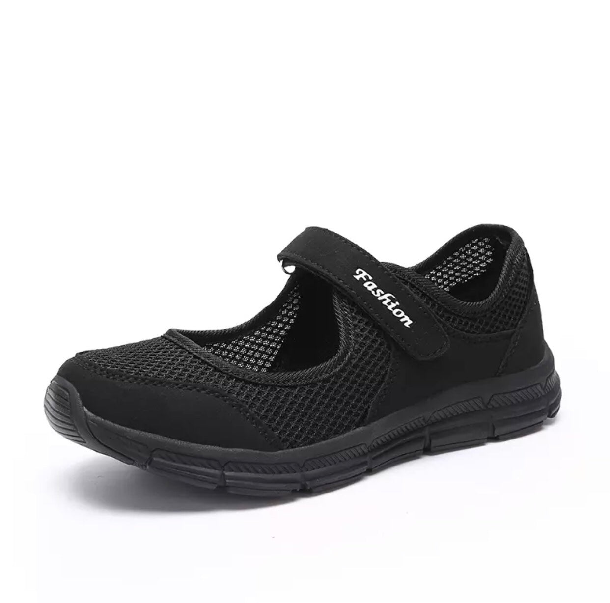 All black hot sale orthopedic shoes